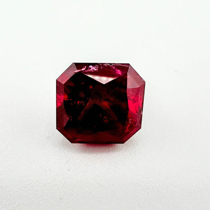 8.85ct Square Deep Red Rubellite Tourmaline