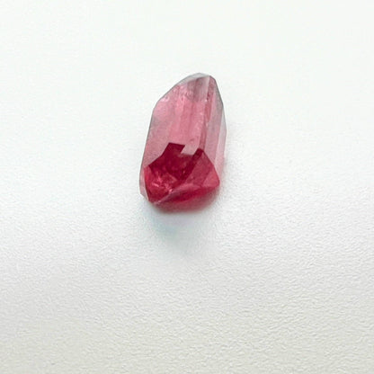 8.38ct Emerald Cut Deep Red Rubellite Tourmaline Gemstone