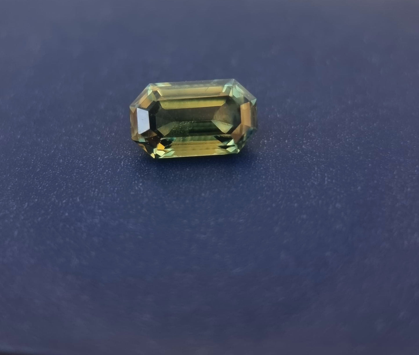 1.8ct Emerald Cut Teal Blue Sapphire Gemstone