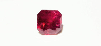 8.85ct Square Deep Red Rubellite Tourmaline