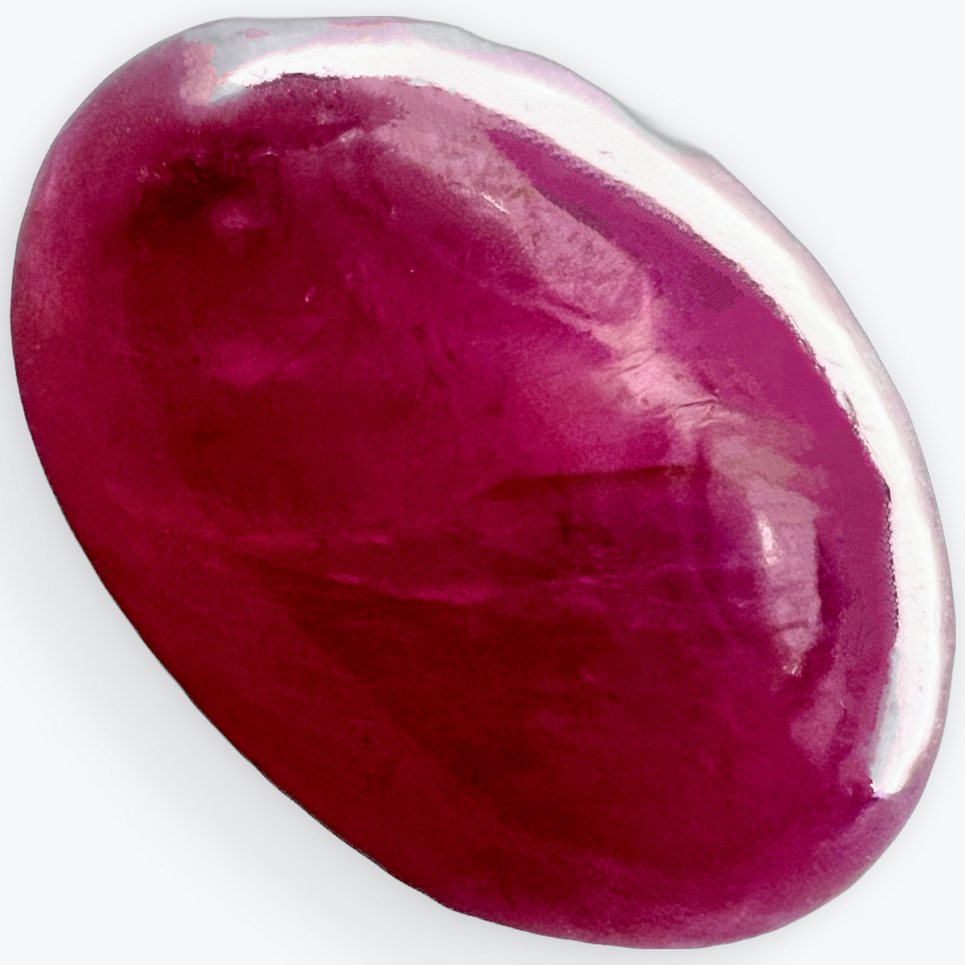 3.24ct Cabochon Cut 100% Natural  Red Ruby Loose Gemstone