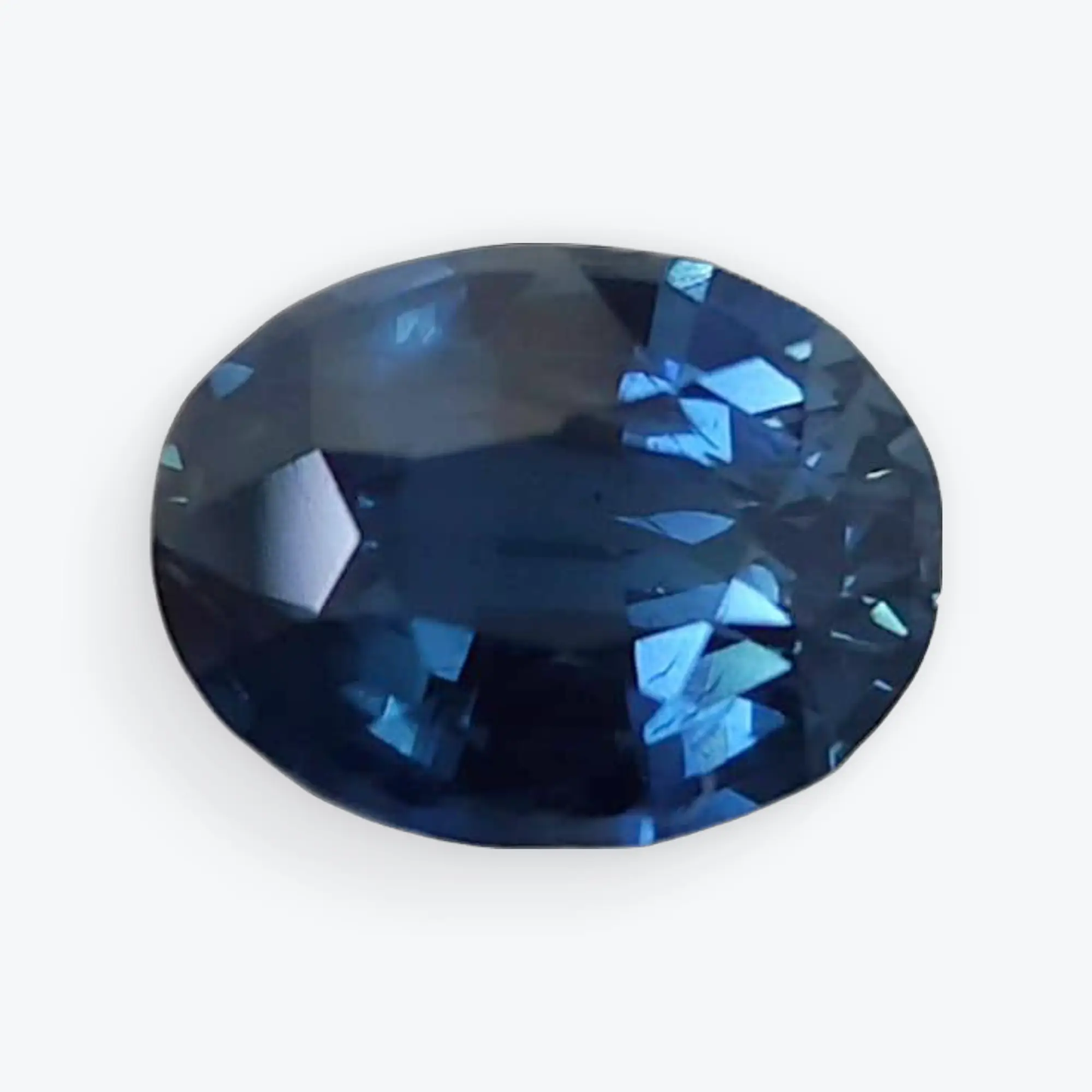 2.25ct Natural Untreated Oval Blue Sapphire Gemstone  