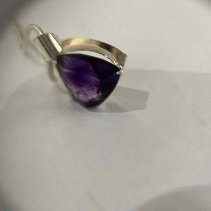 Custom  Amethyst Necklace Pendant