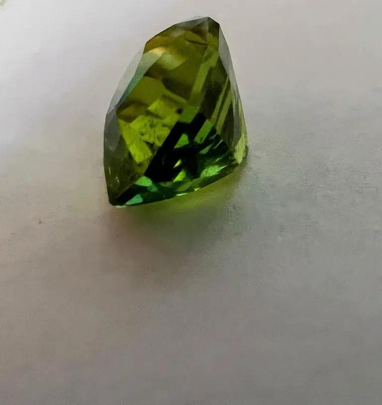 Natural 13.7ct Oval Mint Green Loose Tourmaline Gemstone