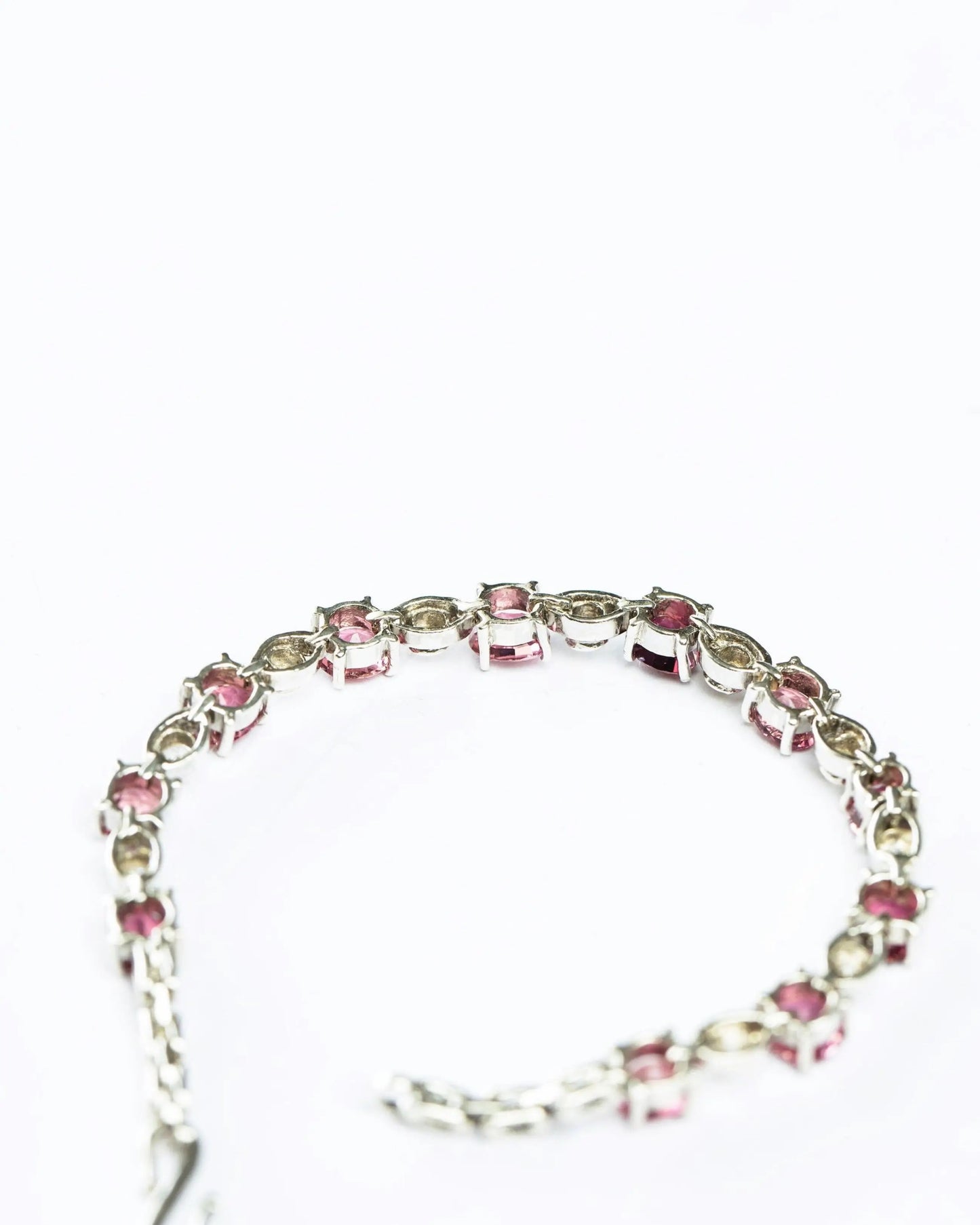 5.5ctw Pink Tourmaline Tennis Bracelet