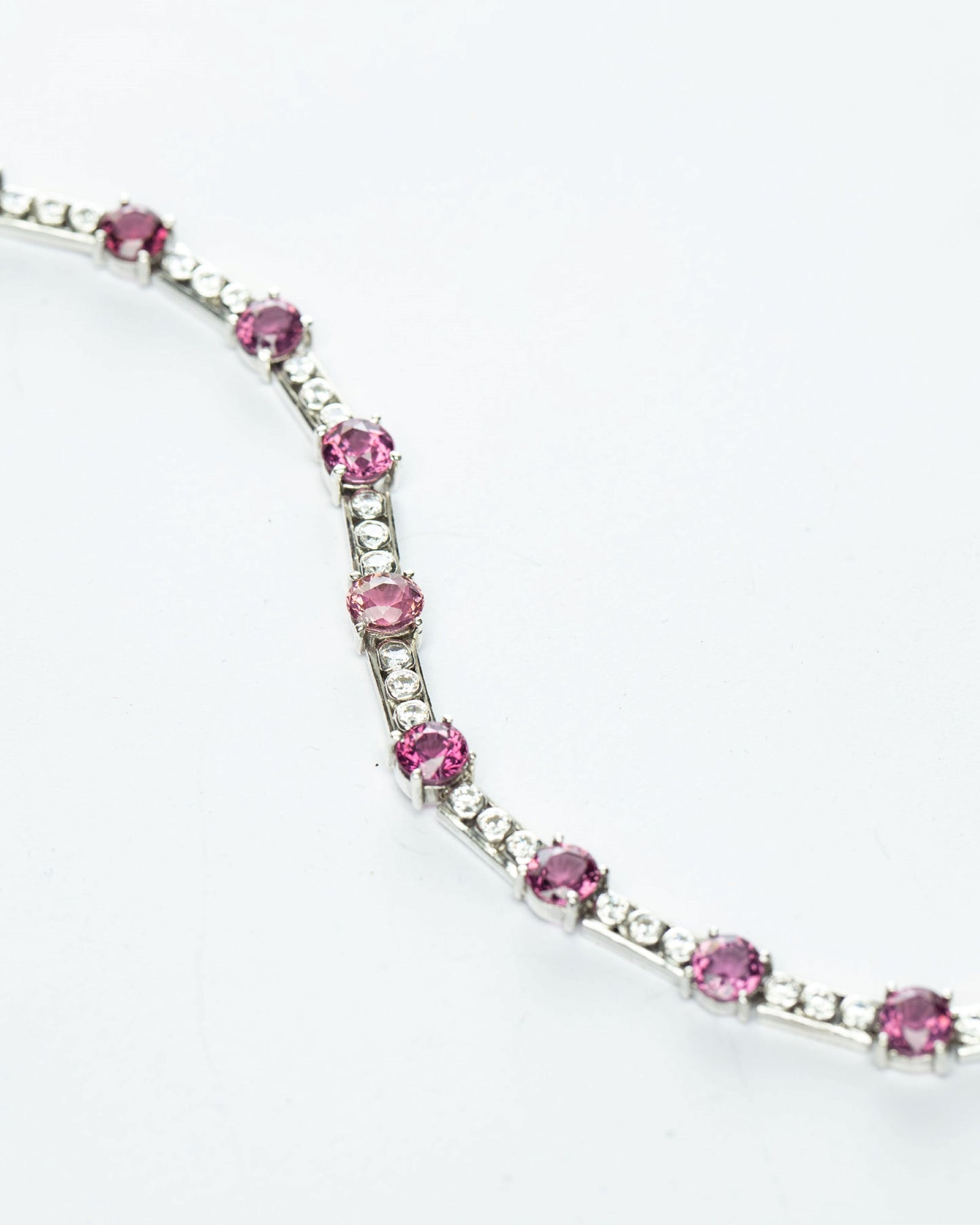 7.5ctw Pink Tourmaline Tennis Bracelet