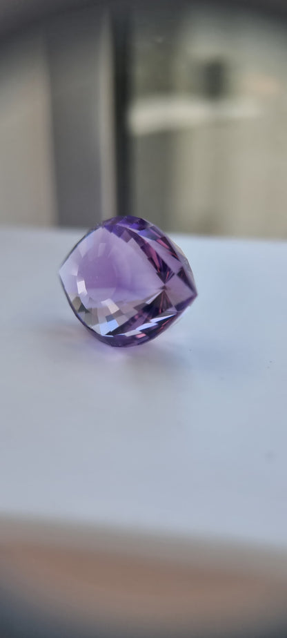 46ct Natural Purple Amethyst Cleopatra Eye