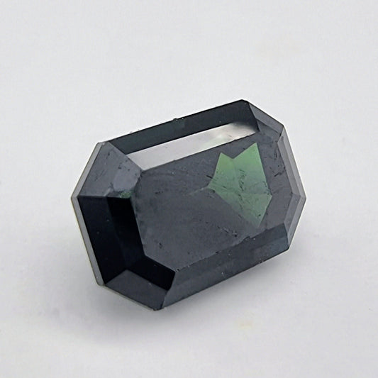 Greenish Blue Sapphire 1.84 ctw - Rectangular Cut gemstone with deep hues and sharp facets, ideal for fine jewelry or gemstone collections.
