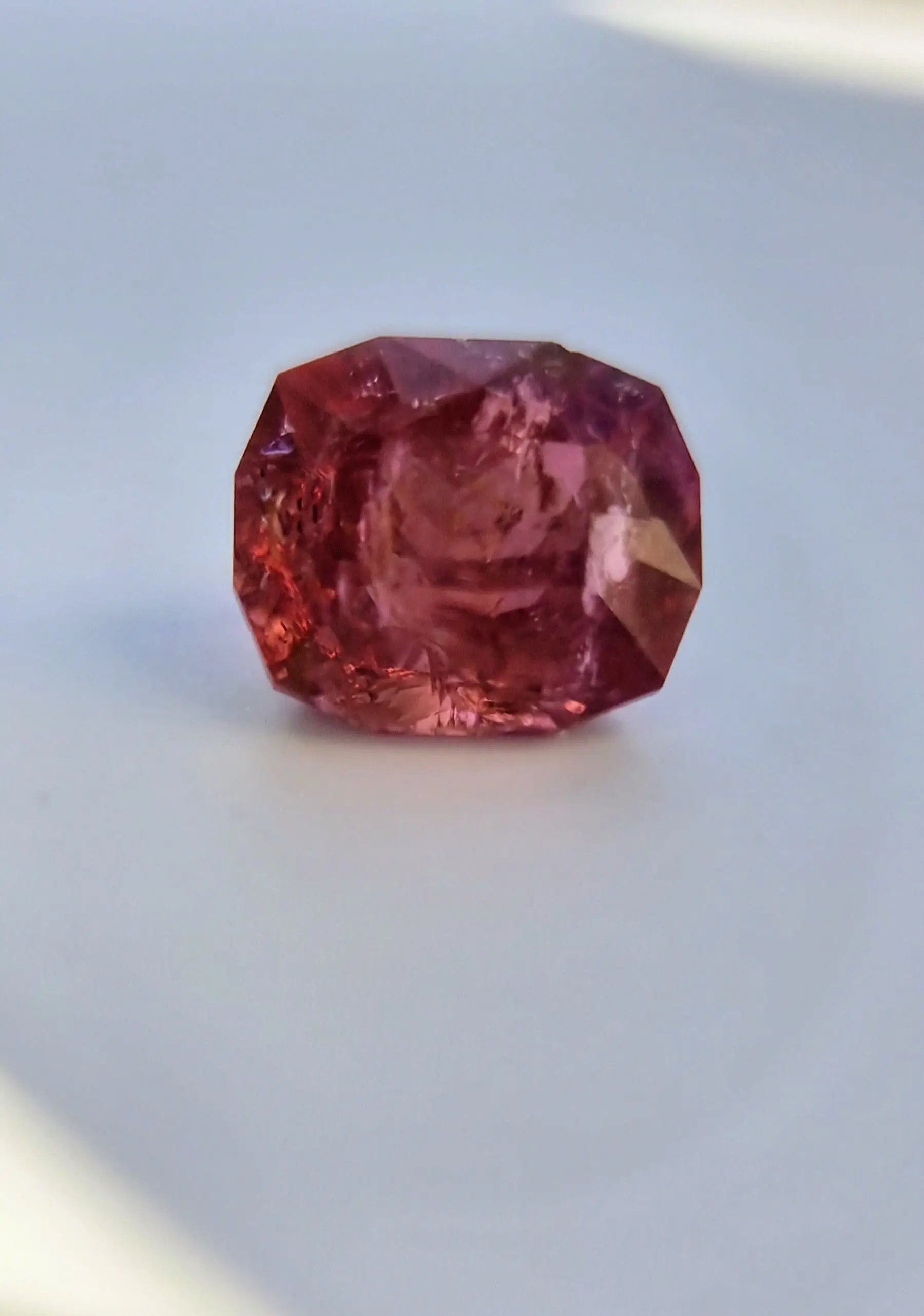 7.42ct Pink Tourmaline Gemstone featuring a cushion cut and radiant pink hues. A standout collectible for gemstone lovers and jewelry makers.