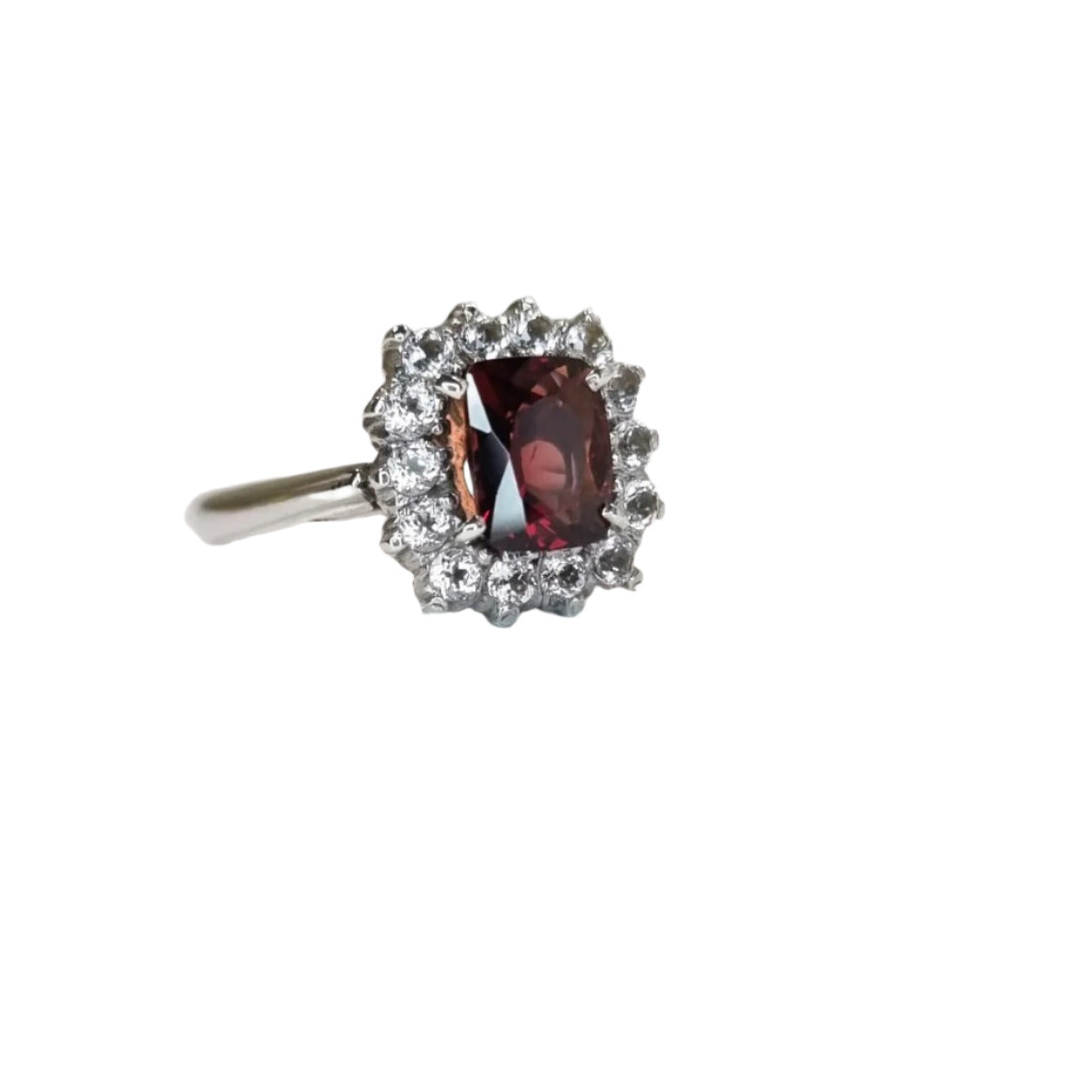 3ct Rectangle Red Garnet Cocktail Ring - Hanna Boya