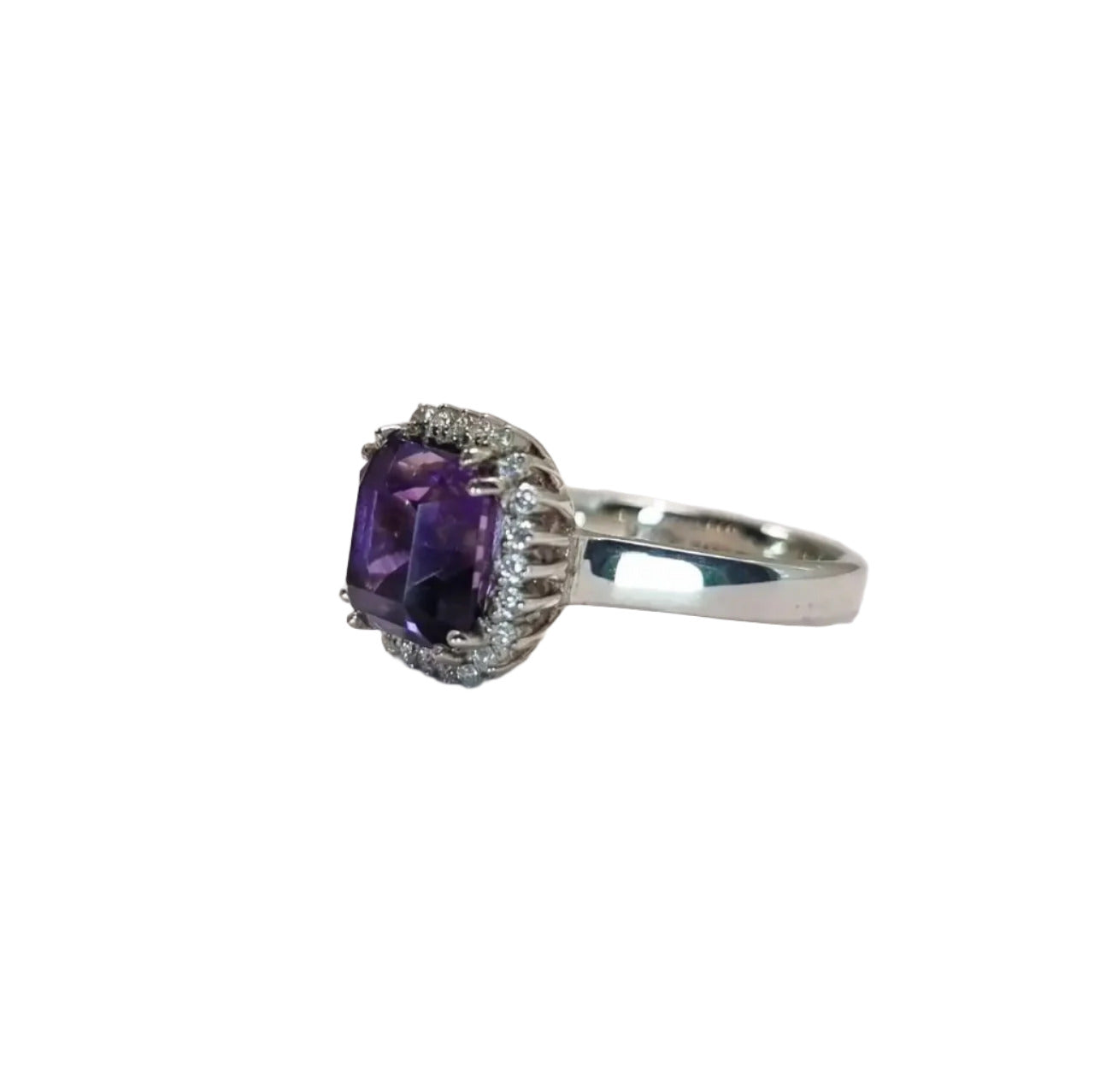 a close up of a ring on a table