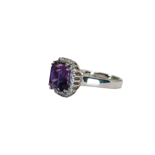 a close up of a ring on a table