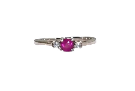 1ct Oval Cut Natural Pink Sapphire Engagement Ring - Hanna Boya