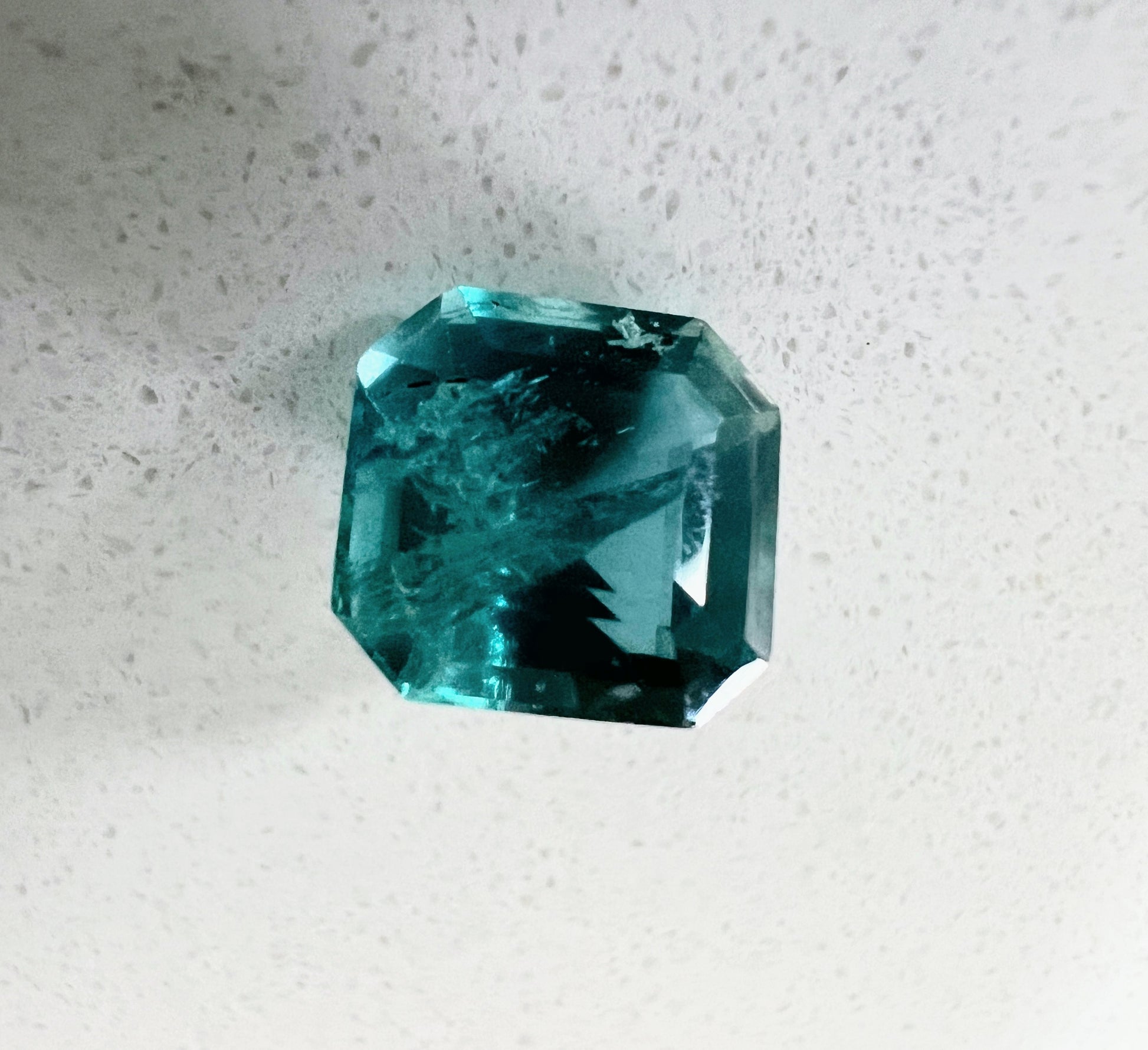 3.05ct Non-Oil Natural Blue Green Emerald Gemstone - Hanna Boya