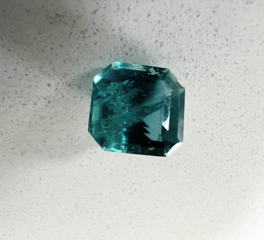 3.05ct Non-Oil Natural Blue Green Emerald Gemstone - Hanna Boya