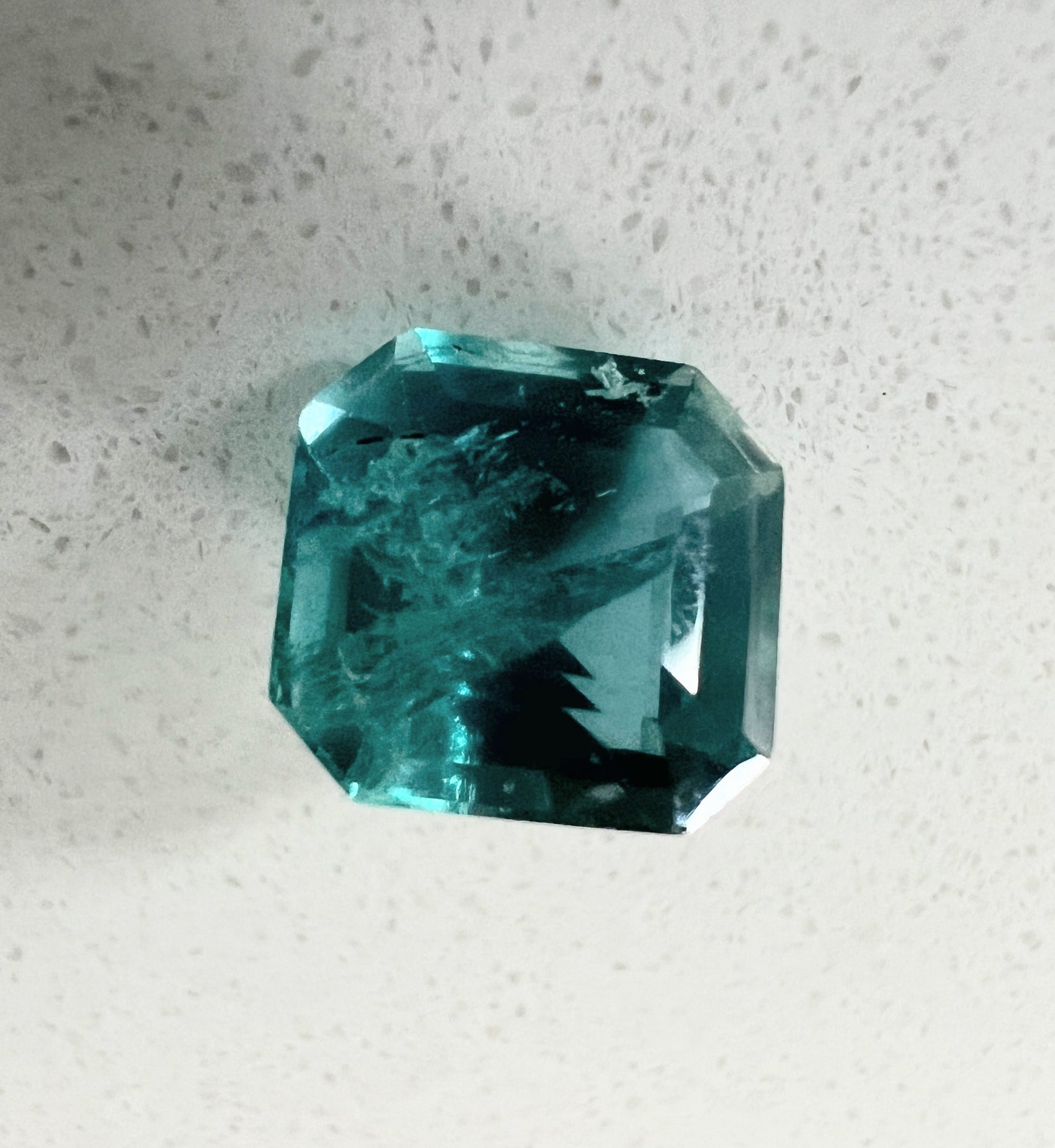 3.05ct Non-Oil Natural Blue Green Emerald Gemstone - Hanna Boya