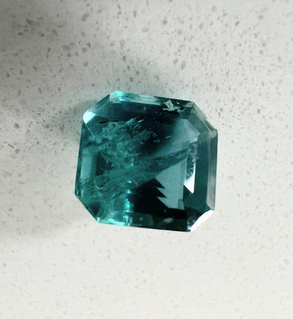 3.05ct Non-Oil Natural Blue Green Emerald Gemstone - Hanna Boya