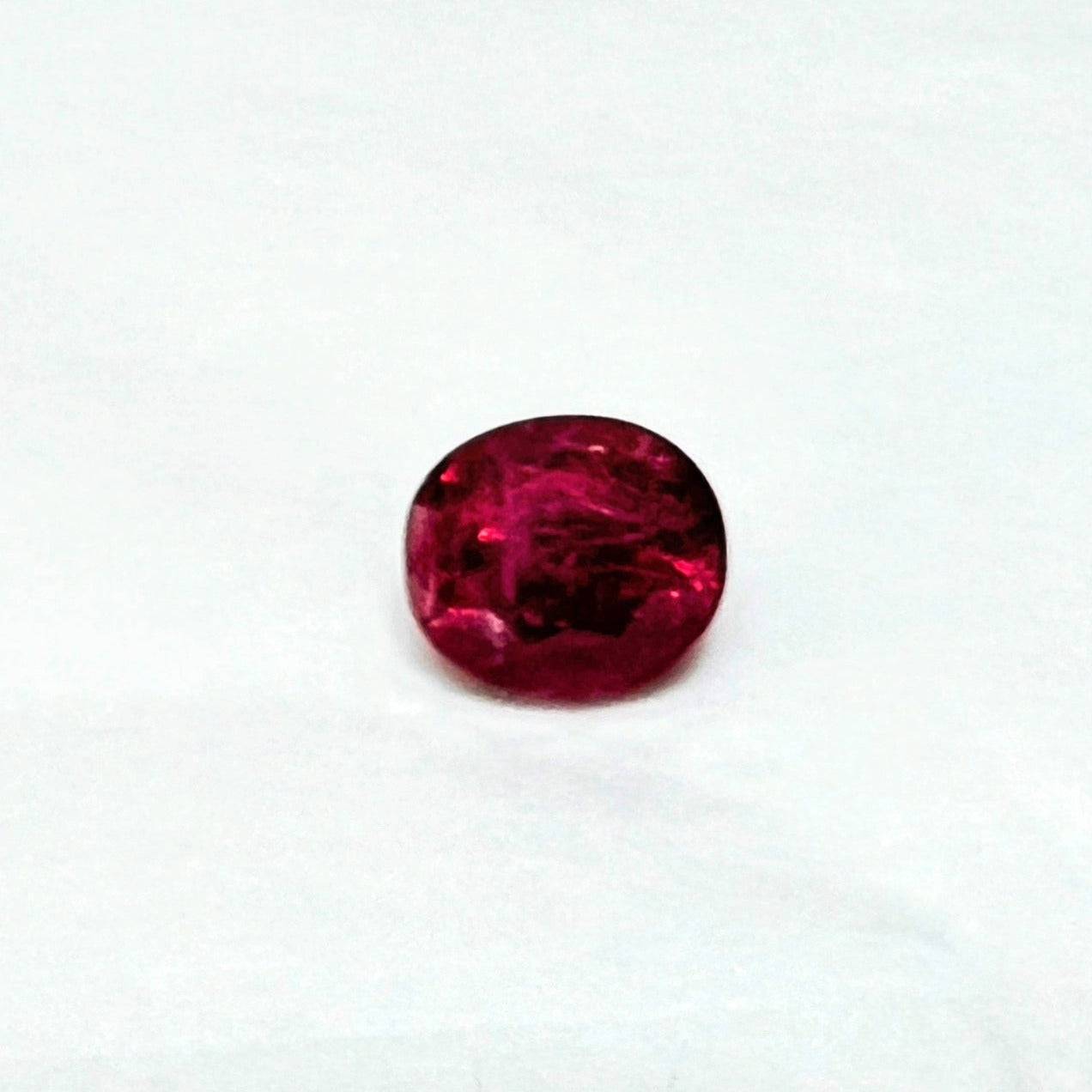 4.5ct Oval Deep Red Rubellite Tourmaline - Hanna Boya