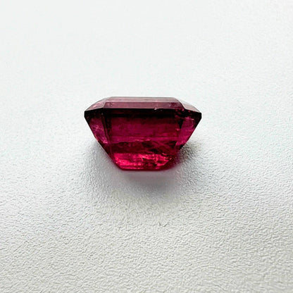 8.38ct Emerald Cut Deep Red Rubellite Tourmaline - Hanna Boya