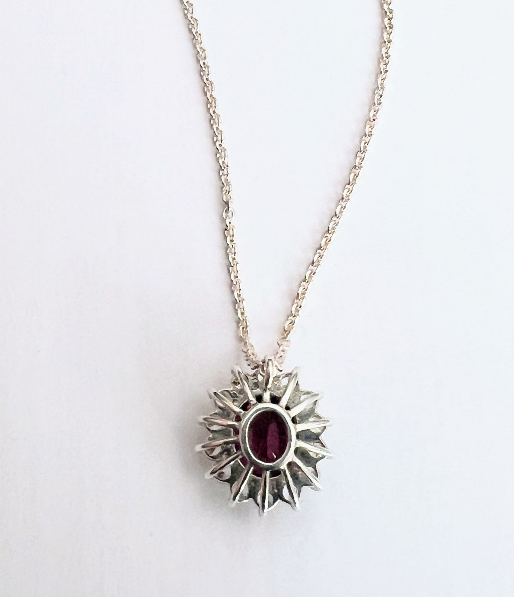 3ct Oval Pink Tourmaline Pendant Necklace - Hanna Boya