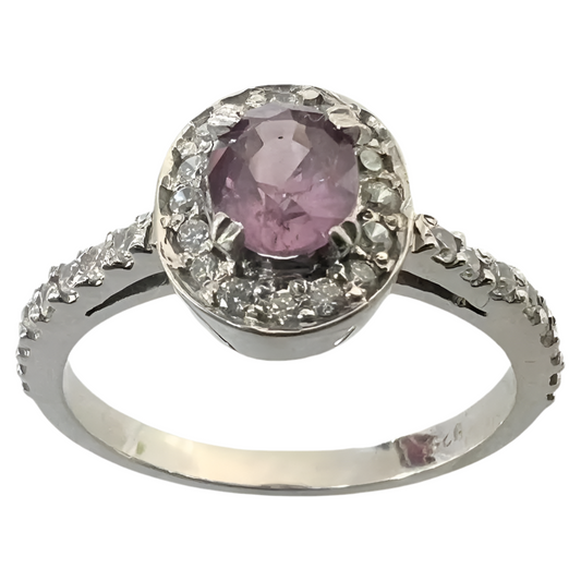 1ct Oval Pink Sapphire Ring - Hanna Boya