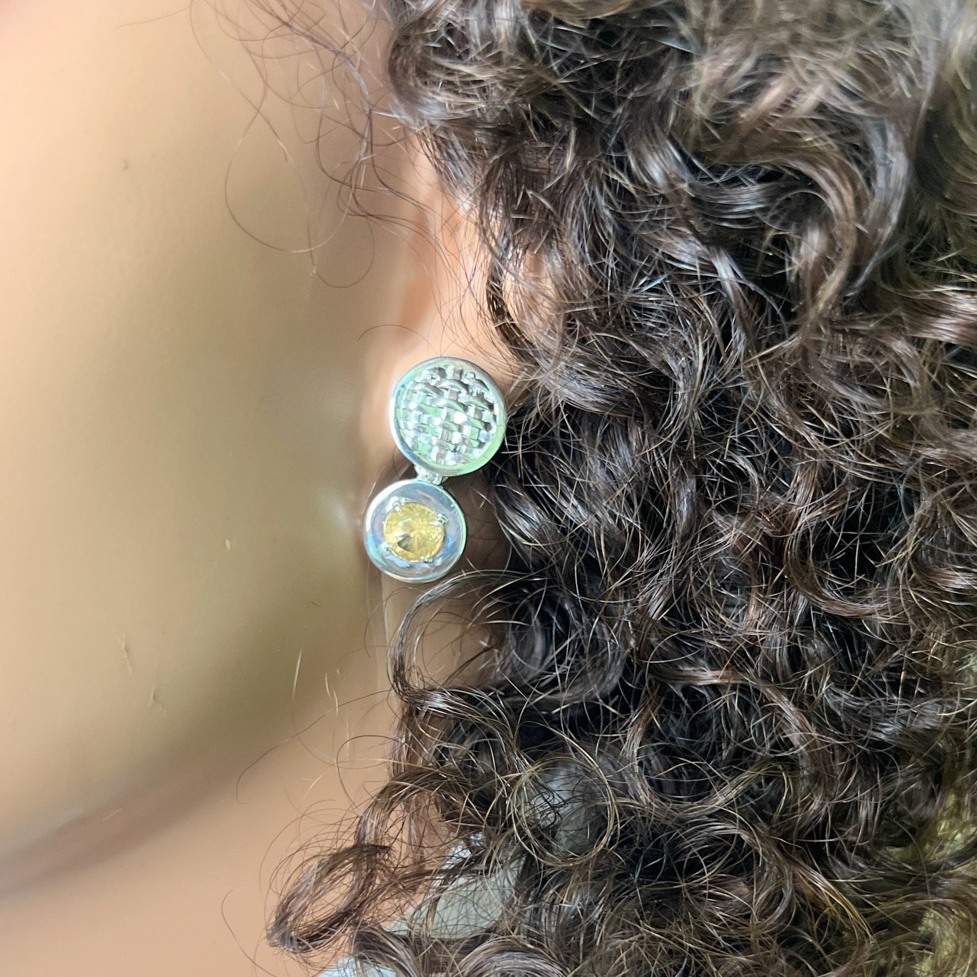Handcrafted LEBONE Citrine  Drop Earrings - Hanna Boya