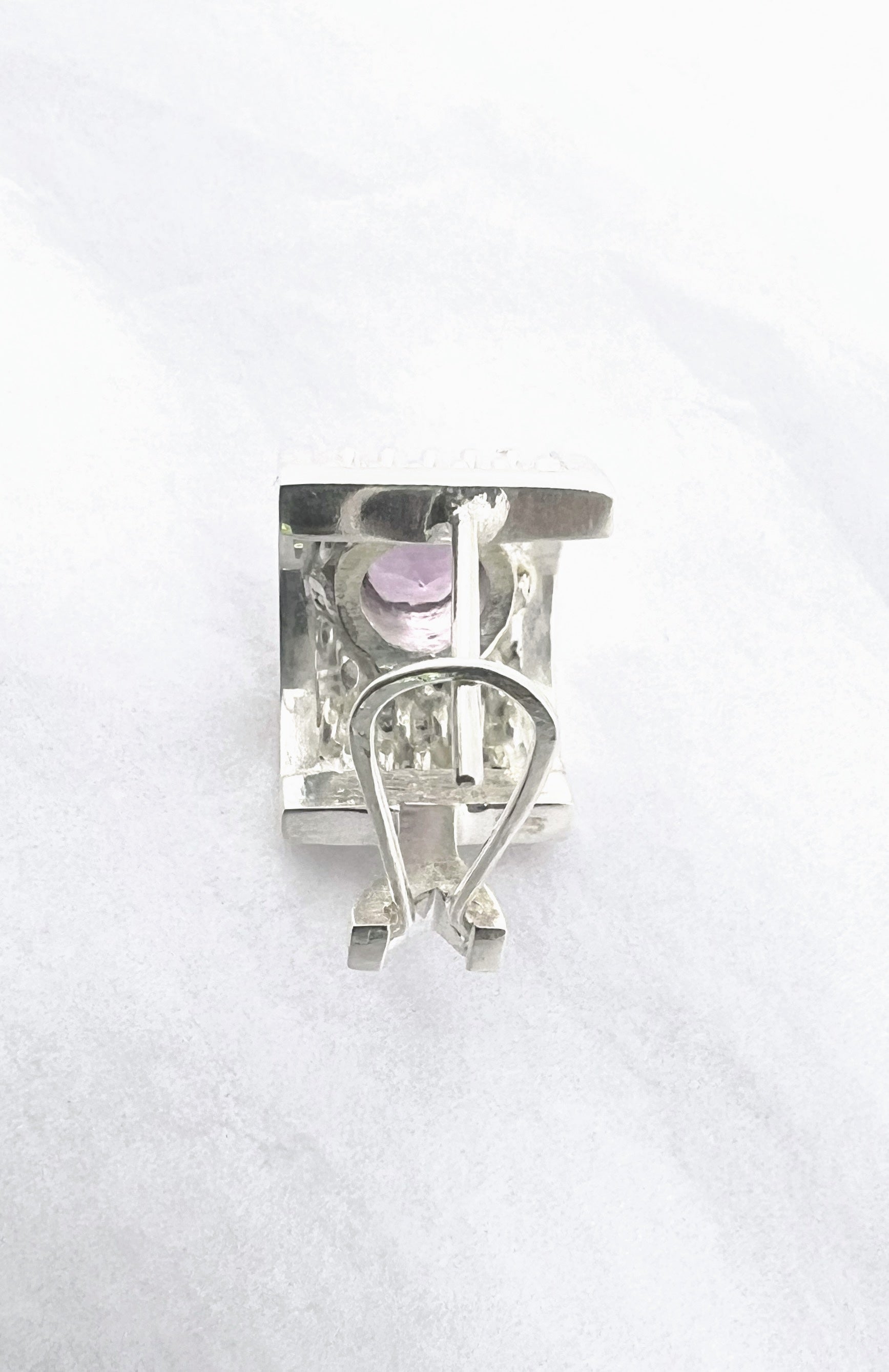 Handmade BENYA Amethyst Lever-Back Earrings - Hanna Boya
