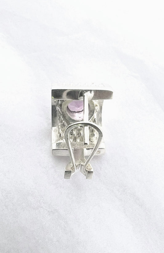 Handmade BENYA Amethyst Lever-Back Earrings - Hanna Boya