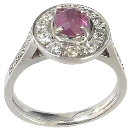 1.1ct Oval Cut Pink Sapphire Ring - Hanna Boya