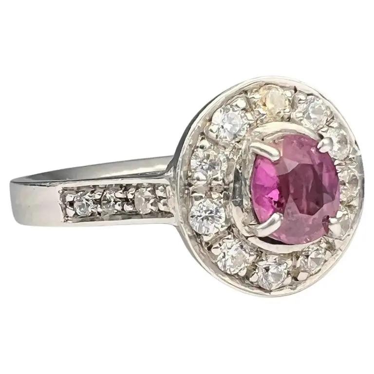 1.1ct Oval Cut Pink Sapphire Ring - Hanna Boya
