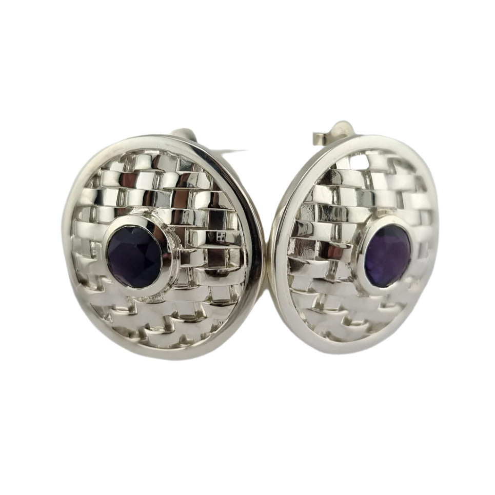 NYAKALLO Basket Stud Earrings - Hanna Boya