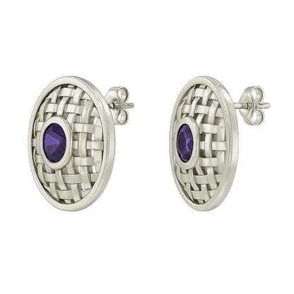 NYAKALLO Basket Stud Earrings - Hanna Boya