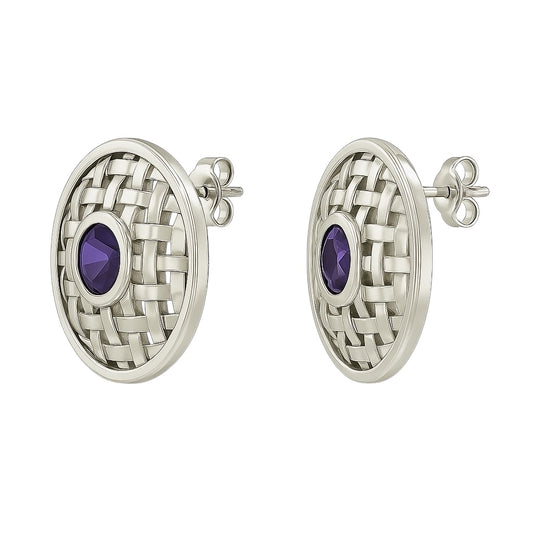 NYAKALLO Basket Stud Earrings - Hanna Boya
