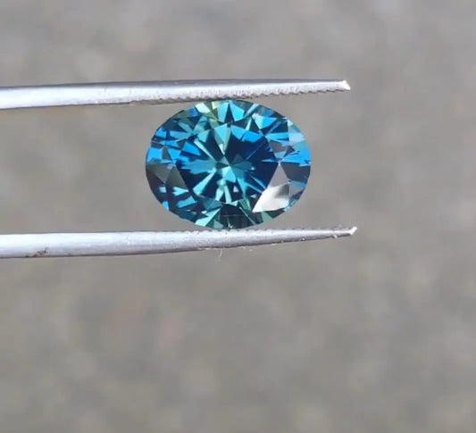 1.3ct Natural UNTREATED Teal Blue Sapphire Gemstone - Hanna Boya