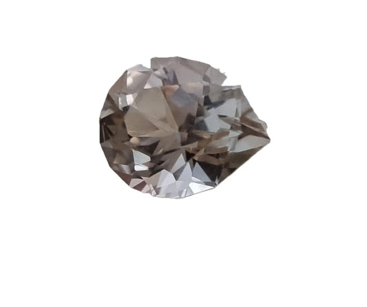 Stunning 1.69ct pear cut bi-color tourmaline gemstone showcasing a mix of colors. Perfect for collectors and jewelry enthusiasts.