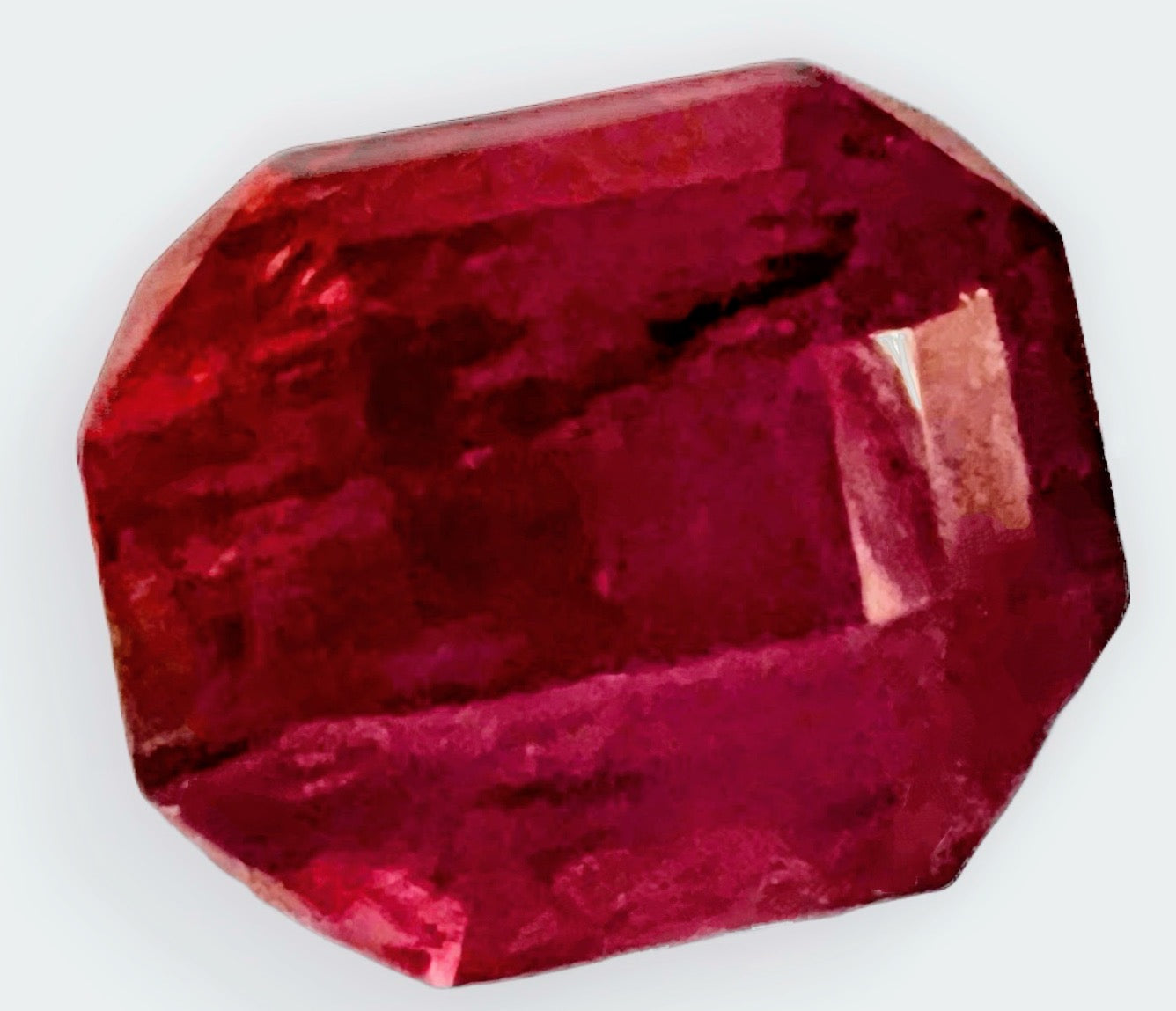 14.88ct Cushion Cut Intense Red Rubellite Tourmaline