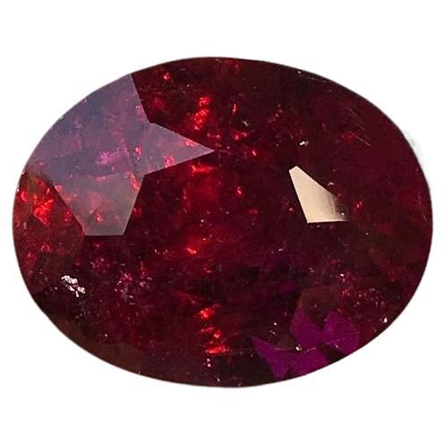 18.14ct Oval Intense Purple Red Rubellite Loose Gemstone - Hanna Boya