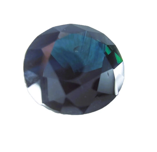 3.10ct Round Natural Navy Blue Sapphire Gemstone - Hanna Boya