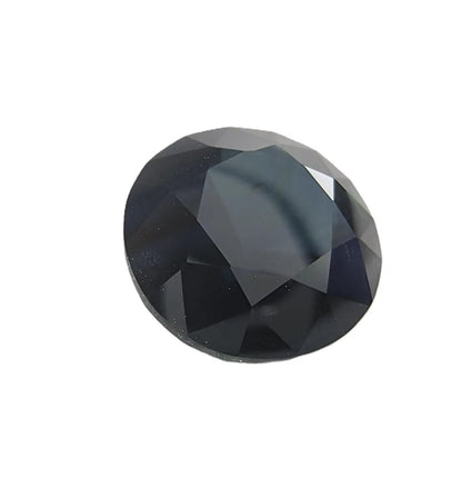 5.61ct Round Brilliant Natural Inky Blue Sapphire Gemstone - Hanna Boya