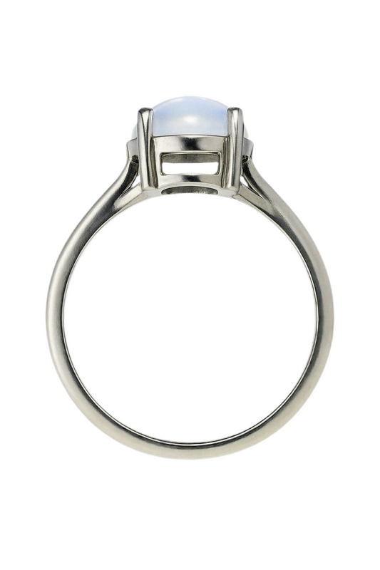 1ct Round Moonstone Ring - Hanna Boya
