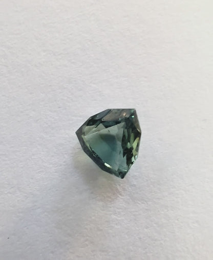 0.5ct Trillion Cut Teal Blue Sapphire Gemstone