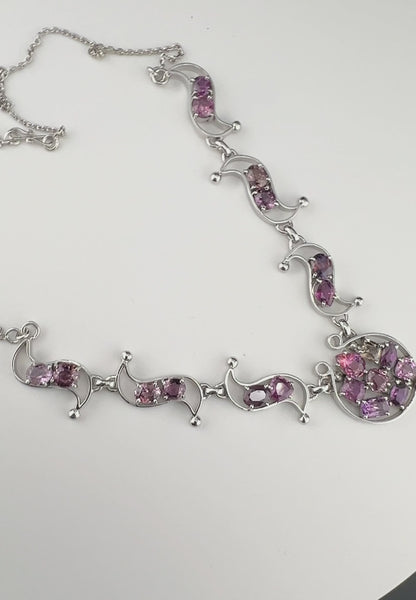 Pink Sapphire Celebration Necklace