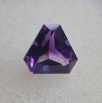 12.7ct Triangular Cut Amethyst Loose Gemstone