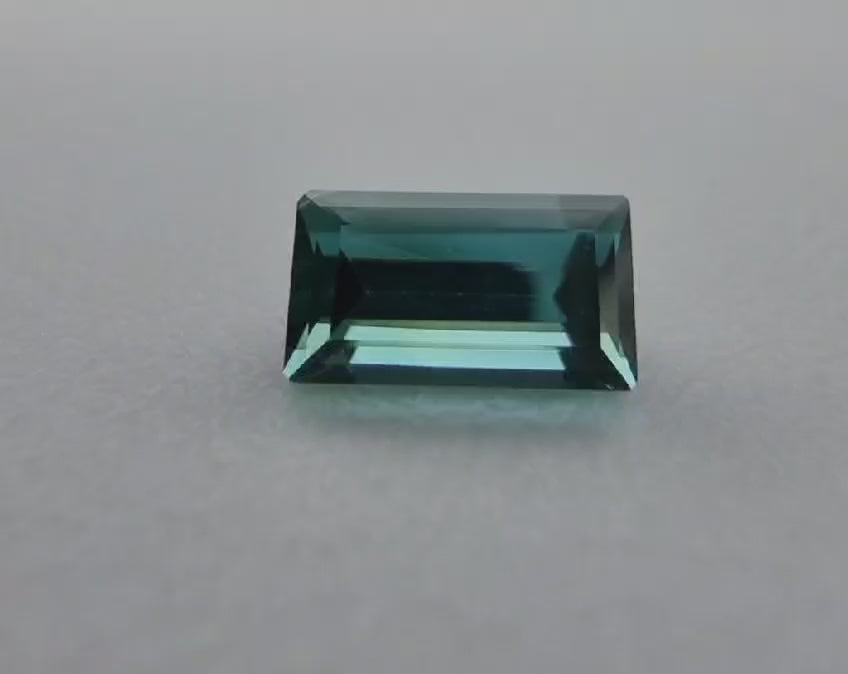 1.20ct Emerald Cut Blue Indicolite Tourmaline Gemstone