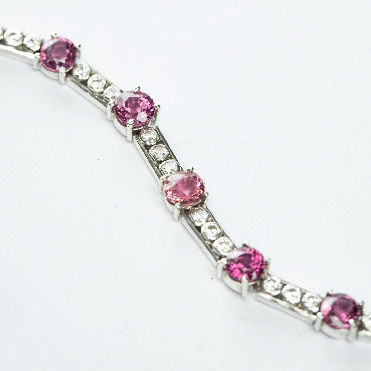 7.5ctw Pink Tourmaline Tennis Bracelet