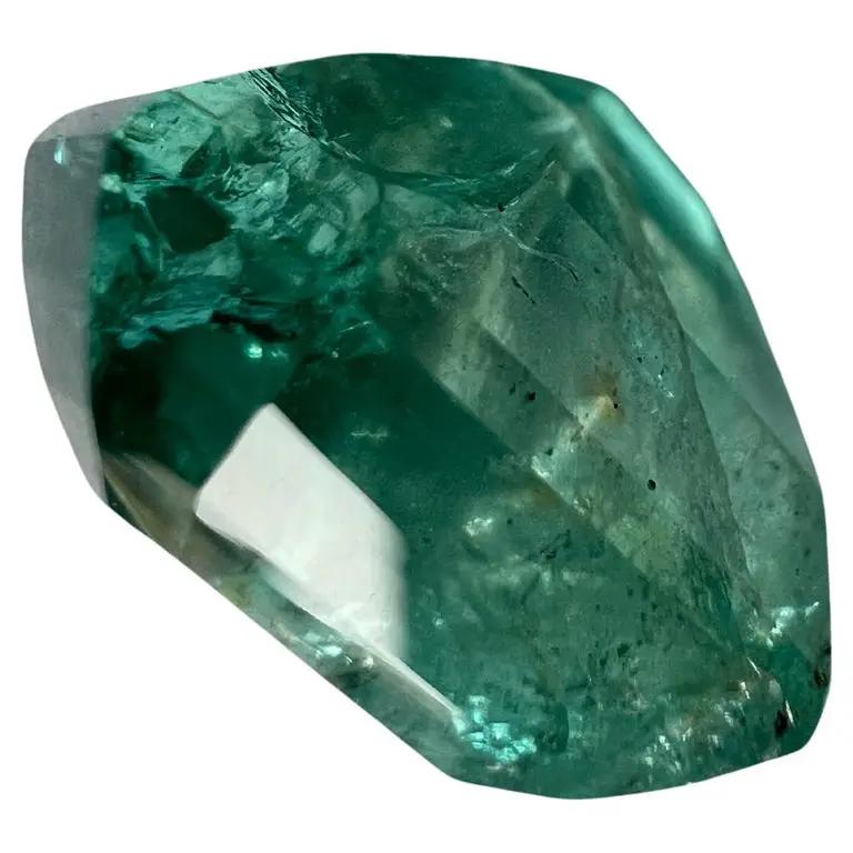 10.90ct Natural No-oil Green Emerald Gemstone