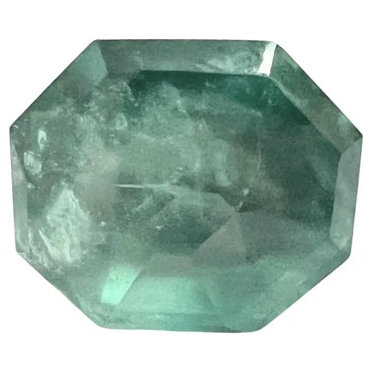 10.35ct Radiant Cut Natural Non-Oil Green Emerald Gemstone