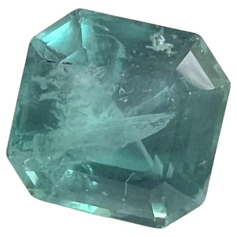 3.05ct Non-Oil Natural Blue Green Emerald Gemstone