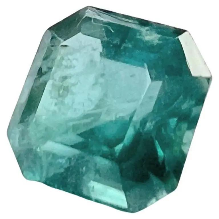 3.05ct Non-Oil Natural Blue Green Emerald Gemstone